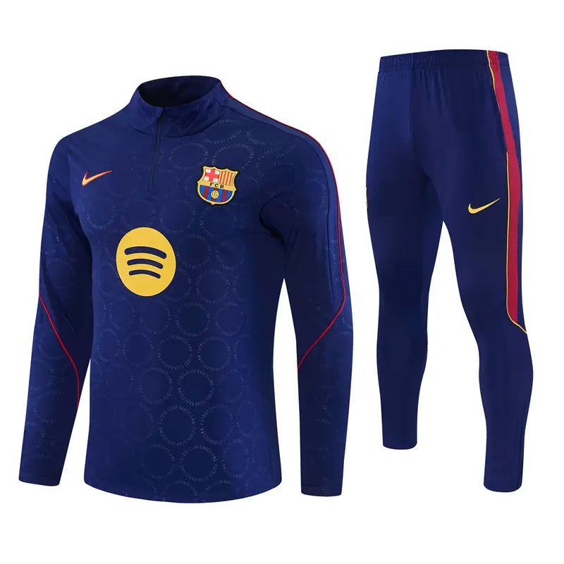 Tuta Half-zip Barcelona 26/27 Uomo Blu Navy | Tuta da Calcio