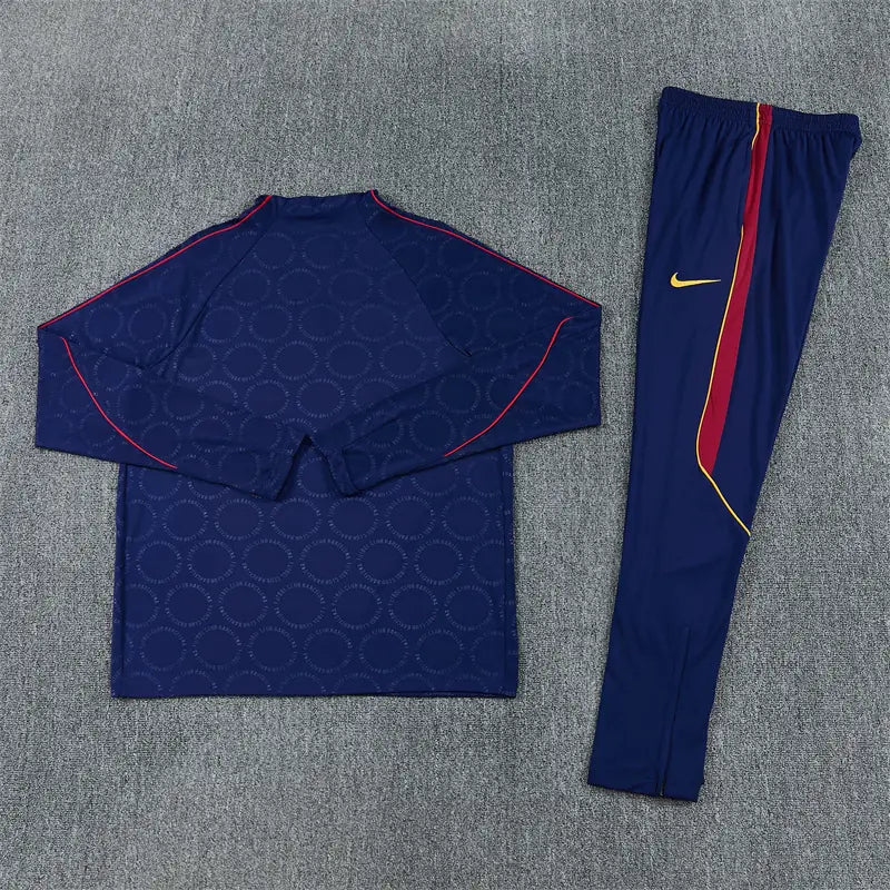 Tuta Half-zip Barcelona 26/27 Uomo Blu Navy | Tuta da Calcio