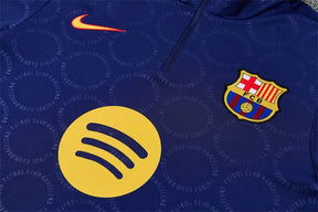 Tuta Half-zip Barcelona 26/27 Uomo Blu Navy | Tuta da Calcio