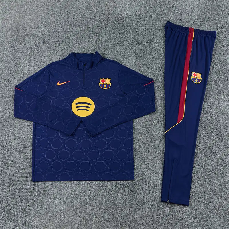 Tuta Half-zip Barcelona 26/27 Uomo Blu Navy | Tuta da Calcio