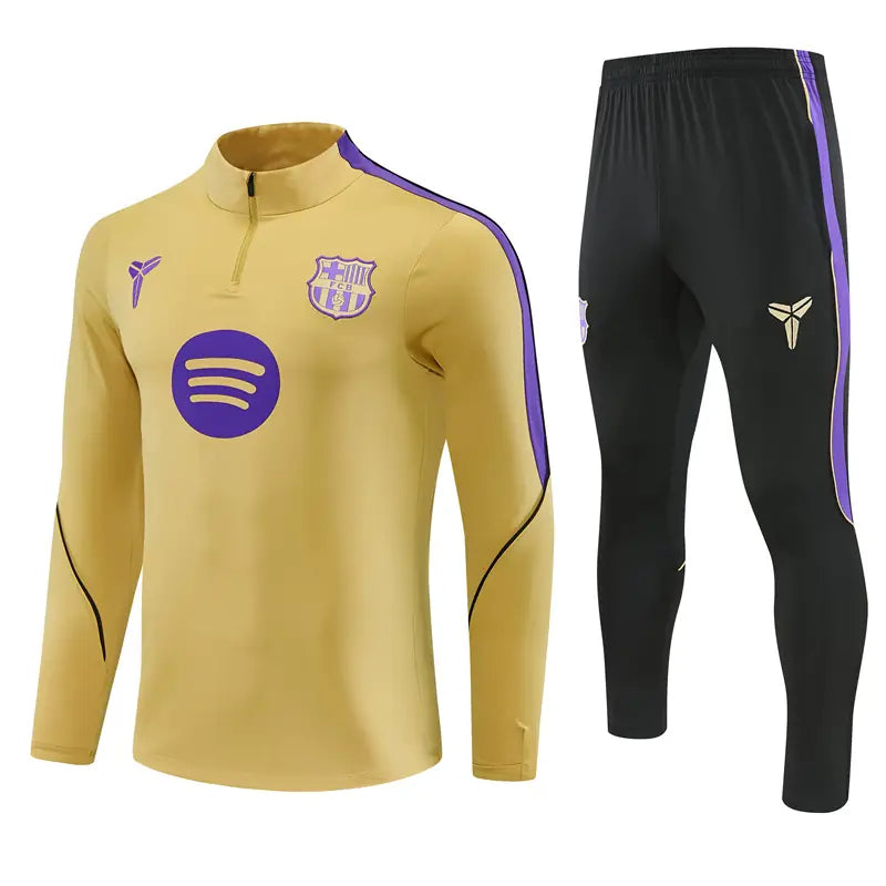 Tuta Half-zip Barcelona 26/27 Uomo Giallo | Tuta da Calcio