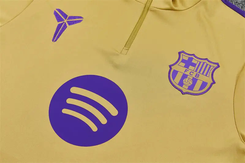 Tuta Half-zip Barcelona 26/27 Uomo Giallo | Tuta da Calcio