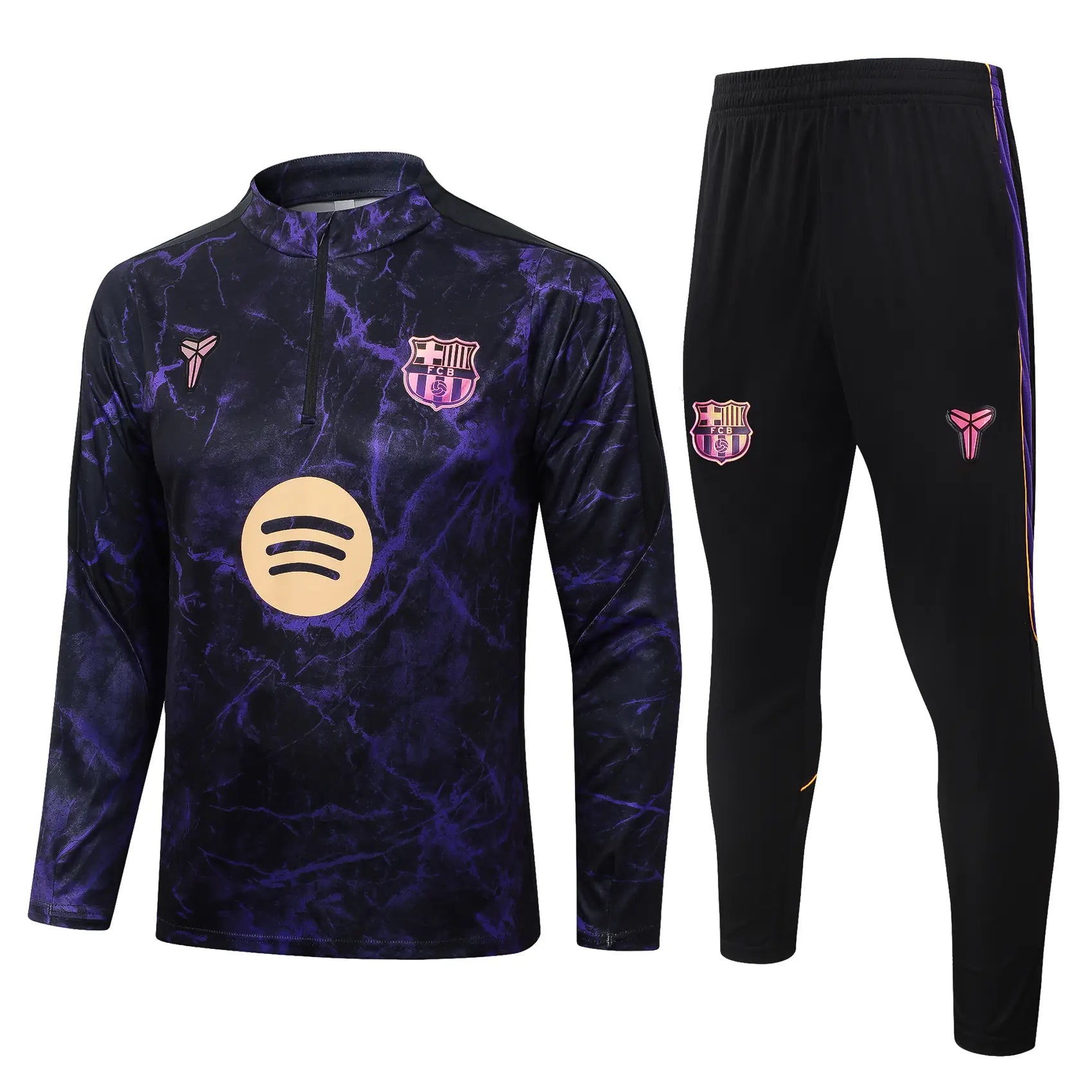 Tuta Half-zip Barcelona 26/27 Uomo Nero/Viola | Tuta da Calcio