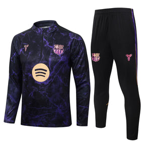 Tuta Half-zip Barcelona 26/27 Uomo Nero/Viola | Tuta da Calcio