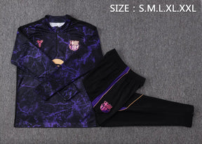 Tuta Half-zip Barcelona 26/27 Uomo Nero/Viola | Tuta da Calcio