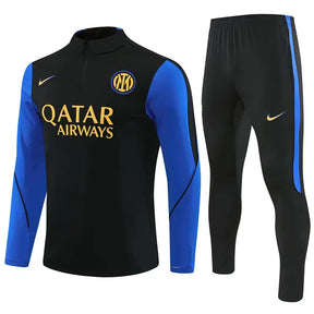 Tuta Half-zip Inter Milan 26/27 Uomo Nero e Blu | Tuta da Calcio