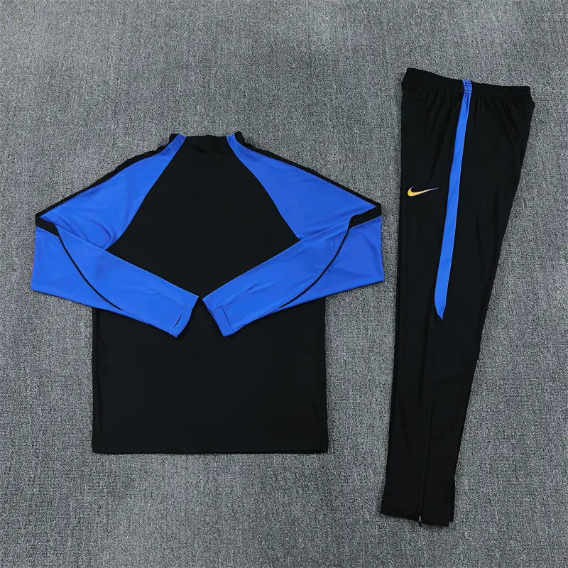Tuta Half-zip Inter Milan 26/27 Uomo Nero e Blu | Tuta da Calcio