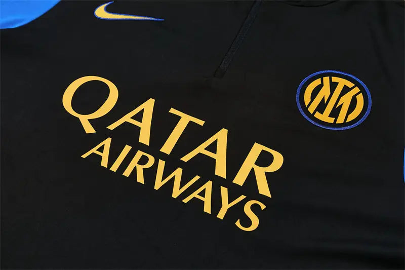 Tuta Half-zip Inter Milan 26/27 Uomo Nero e Blu | Tuta da Calcio