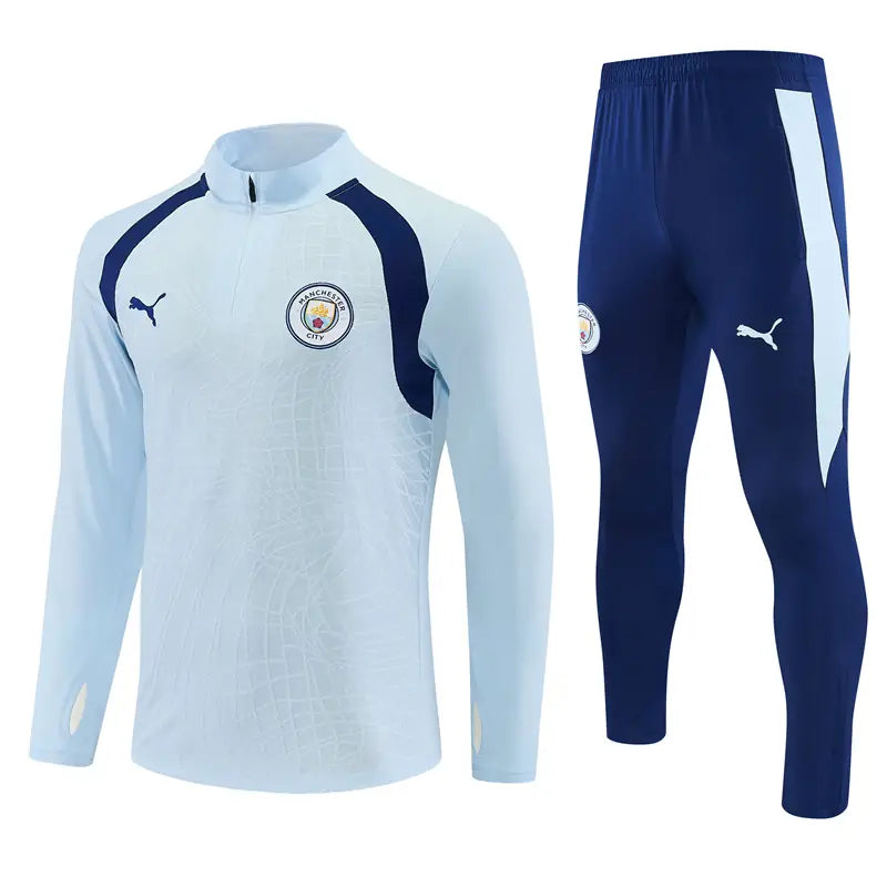 Tuta Half-zip Manchester City 26/27 Uomo Azzurro e Blu Navy | Tuta da Calcio