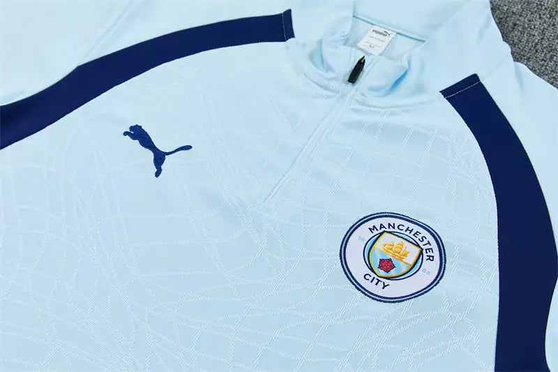 Tuta Half-zip Manchester City 26/27 Uomo Azzurro e Blu Navy | Tuta da Calcio