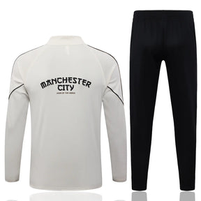 Tuta Half-zip Manchester City 26/27 Uomo Bianco e Nero | Tuta da Calcio