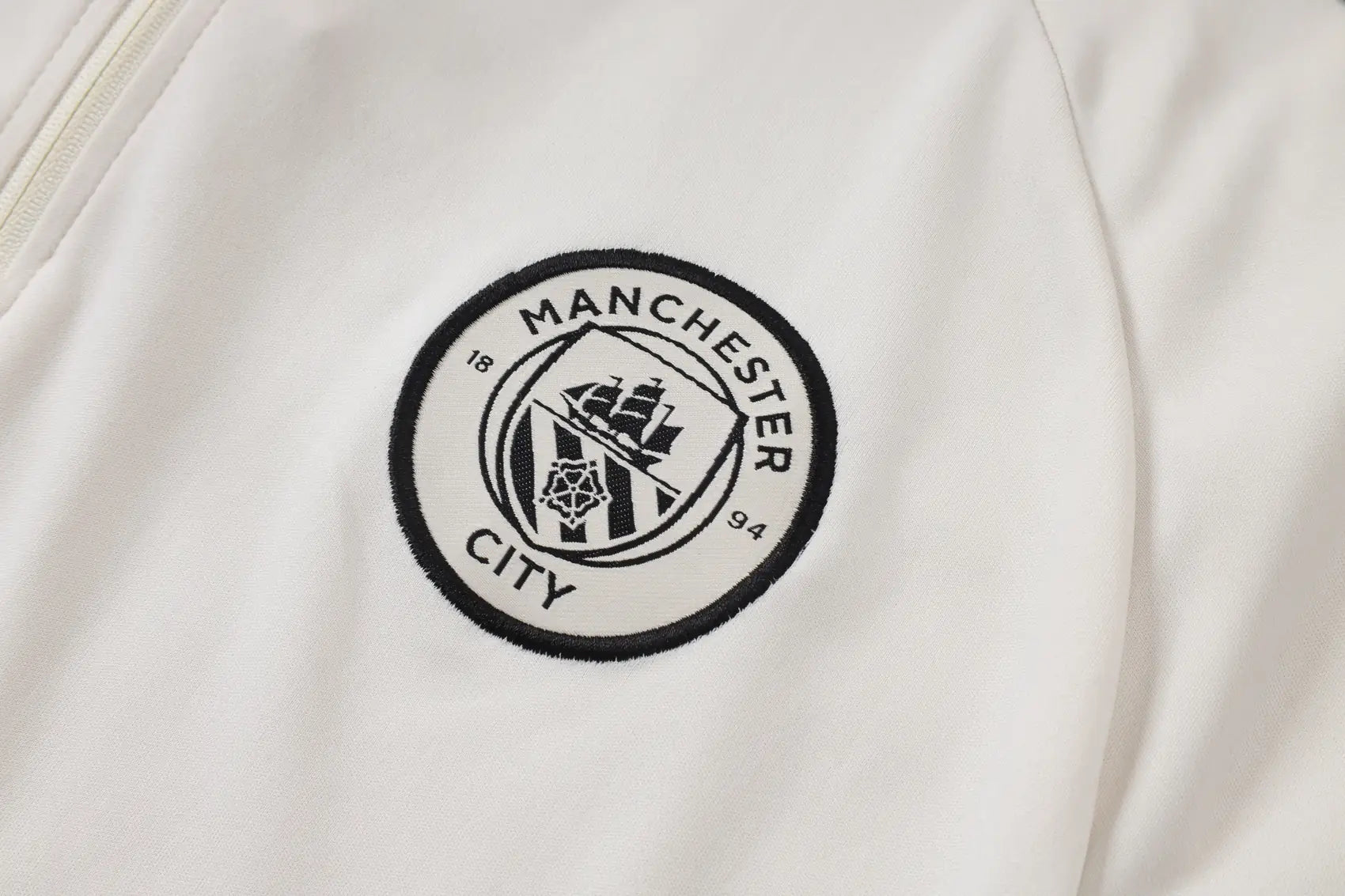 Tuta Half-zip Manchester City 26/27 Uomo Bianco e Nero | Tuta da Calcio