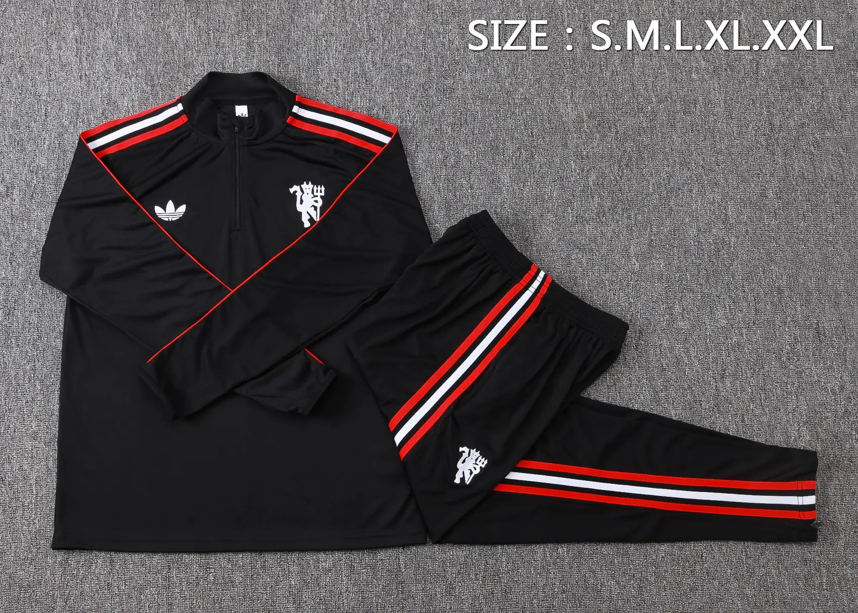 Tuta Half-zip Manchester United 26/27 Uomo Nero | Tuta da Calcio