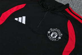 Tuta Half-zip Manchester United 26/27 Uomo Nero e Rosso | Tuta da Calcio