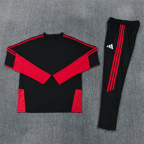 Tuta Half-zip Manchester United 26/27 Uomo Nero e Rosso | Tuta da Calcio