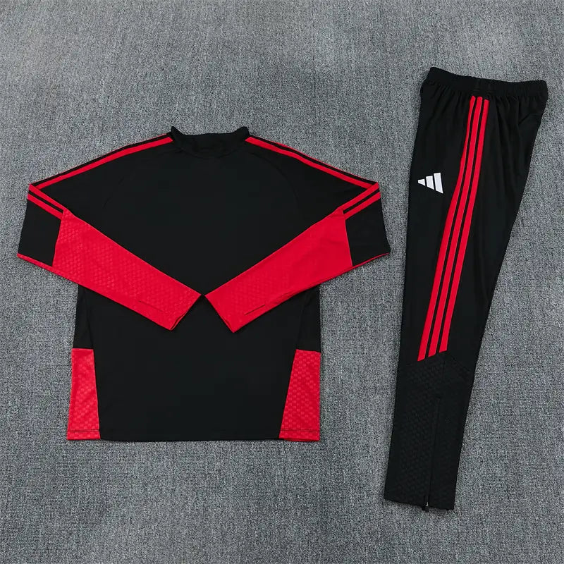 Tuta Half-zip Manchester United 26/27 Uomo Nero e Rosso | Tuta da Calcio
