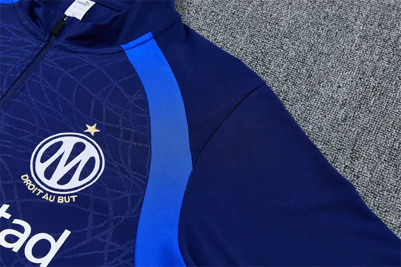 Tuta Half-zip Marseille 26/27 Uomo Blu Navy | Tuta da Calcio