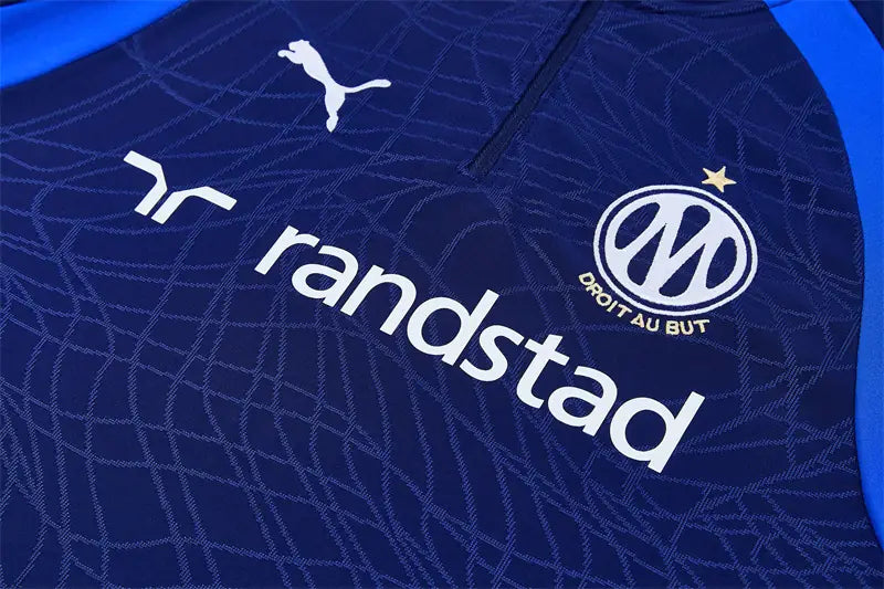 Tuta Half-zip Marseille 26/27 Uomo Blu Navy | Tuta da Calcio