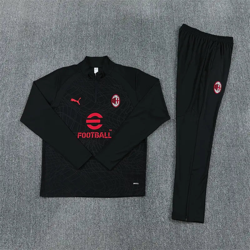 Tuta Half-zip Milan 26/27 Uomo Nero | Tuta da Calcio