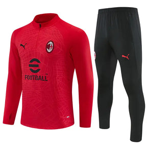 Tuta Half-zip Milan 26/27 Uomo Rosso e Nero | Tuta da Calcio