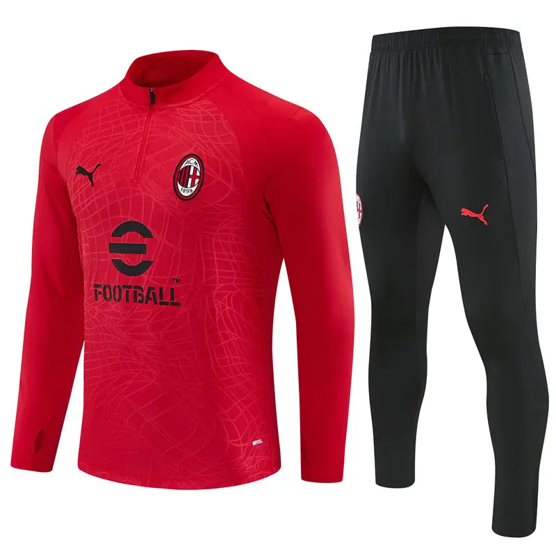 Tuta Half-zip Milan 26/27 Uomo Rosso e Nero | Tuta da Calcio