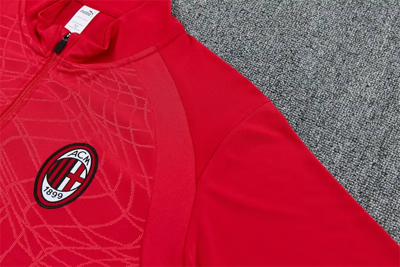 Tuta Half-zip Milan 26/27 Uomo Rosso e Nero | Tuta da Calcio