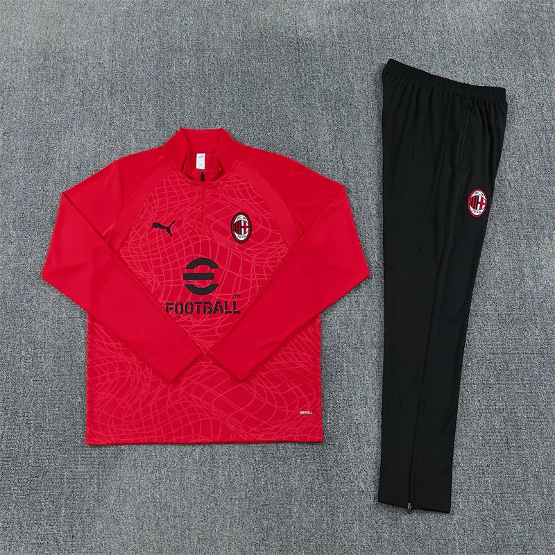 Tuta Half-zip Milan 26/27 Uomo Rosso e Nero | Tuta da Calcio