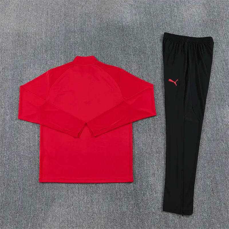 Tuta Half-zip Milan 26/27 Uomo Rosso e Nero | Tuta da Calcio