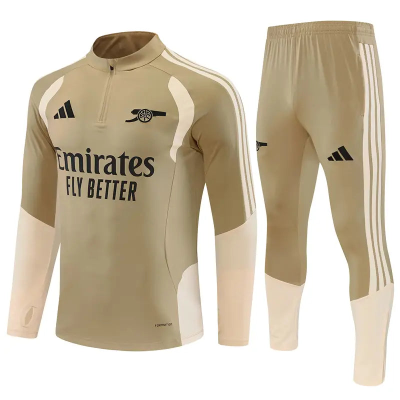 Tuta Half-zip Real Madrid 26/27 Uomo Beige | Tuta da Calcio