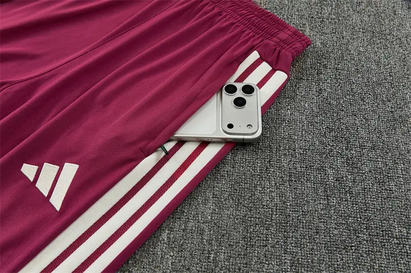 Tuta Half-zip Real Madrid 26/27 Uomo Beige e Bordeaux | Tuta da Calcio