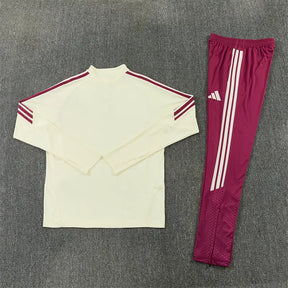 Tuta Half-zip Real Madrid 26/27 Uomo Beige e Bordeaux | Tuta da Calcio