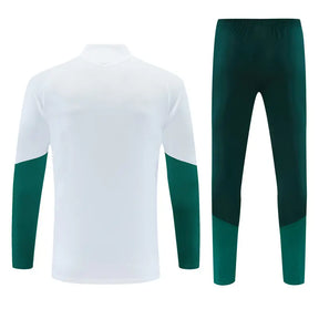Tuta Half-zip Real Madrid 26/27 Uomo Bianco e Verde | Tuta da Calcio
