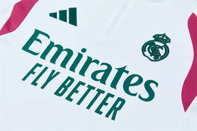 Tuta Half-zip Real Madrid 26/27 Uomo Bianco e Verde | Tuta da Calcio