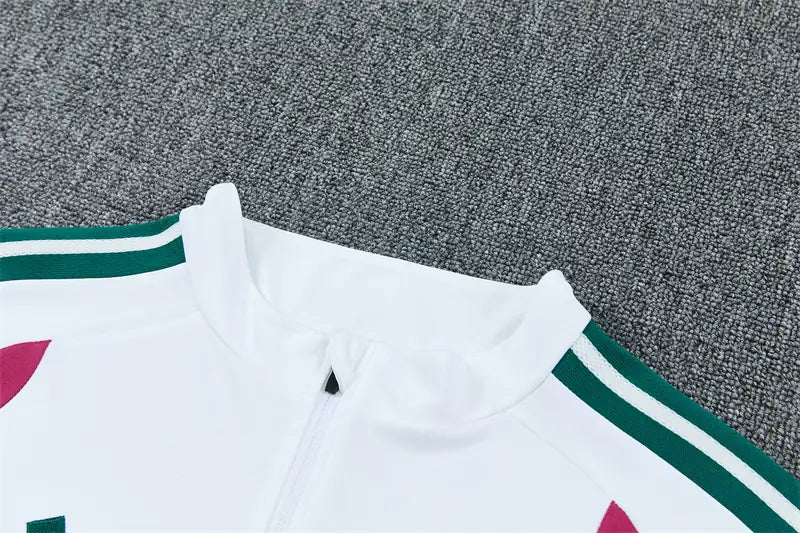 Tuta Half-zip Real Madrid 26/27 Uomo Bianco e Verde | Tuta da Calcio