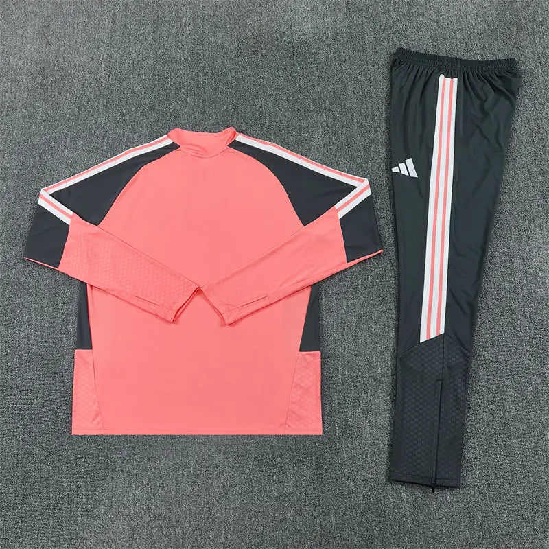 Tuta Half-zip Real Madrid 26/27 Uomo Rosa Corallo | Tuta da Calcio