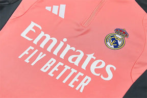 Tuta Half-zip Real Madrid 26/27 Uomo Rosa Corallo | Tuta da Calcio