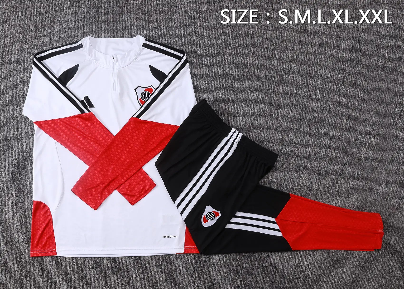 Tuta Half-zip River Plate 26/27 Uomo Bianco | Tuta da Calcio
