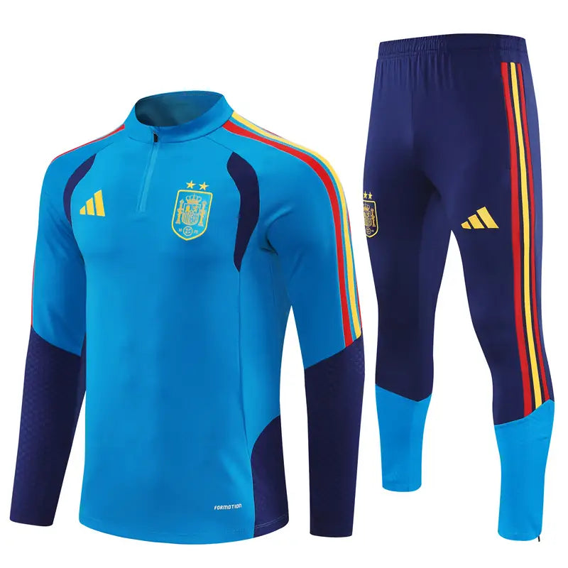 Tuta Half-zip Spagna 26/27 Uomo Azzurro e Blu Navy | Tuta da Calcio