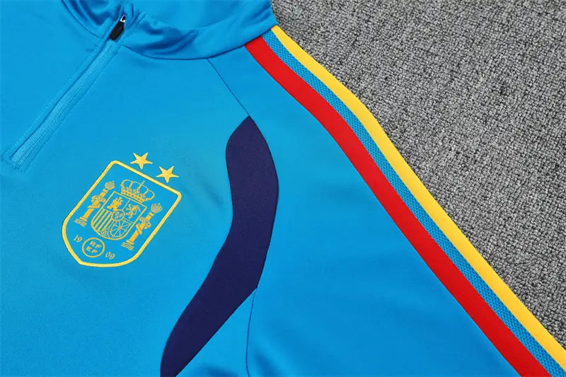 Tuta Half-zip Spagna 26/27 Uomo Azzurro e Blu Navy | Tuta da Calcio