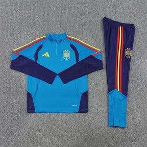 Tuta Half-zip Spagna 26/27 Uomo Azzurro e Blu Navy | Tuta da Calcio