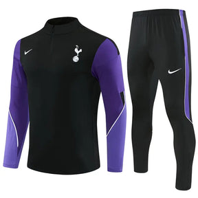 Tuta Half-zip Tottenham 26/27 Uomo Nero e Viola | Tuta da Calcio
