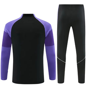 Tuta Half-zip Tottenham 26/27 Uomo Nero e Viola | Tuta da Calcio