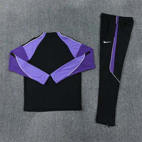 Tuta Half-zip Tottenham 26/27 Uomo Nero e Viola | Tuta da Calcio